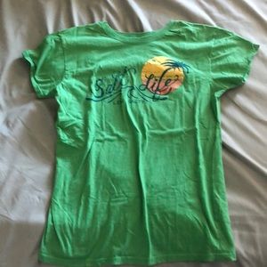 Salt Life Green Women’s Short Cut sleeves